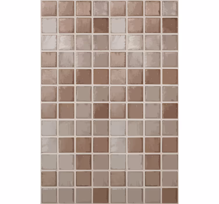 Blind beige ceramic tile squares design - TenStickers
