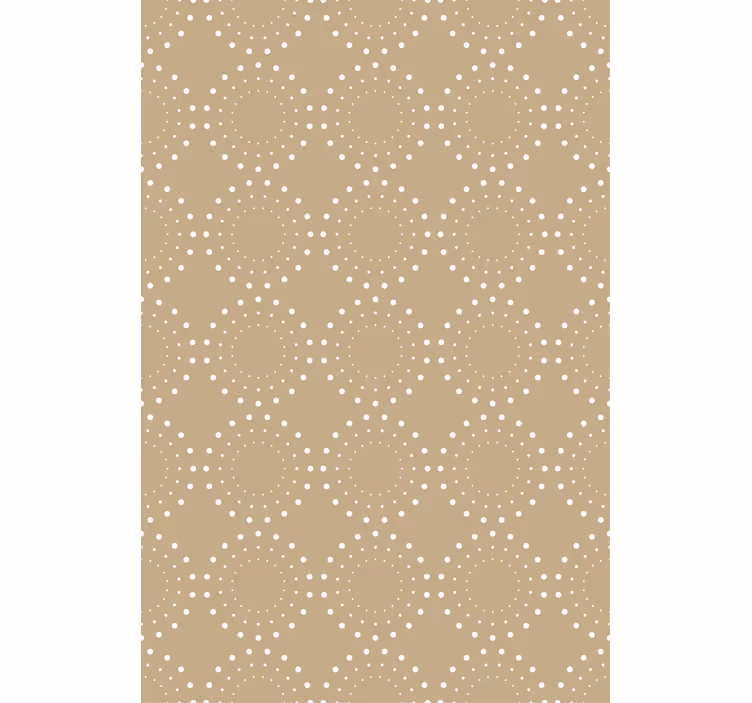 Blind beige light beige background with white circles - TenStickers