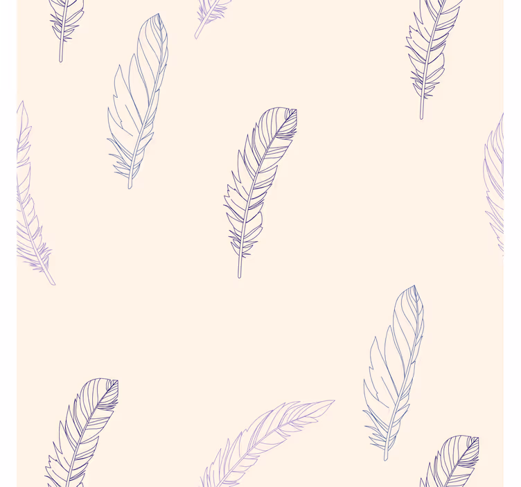 Blind pink feather line draw - TenStickers