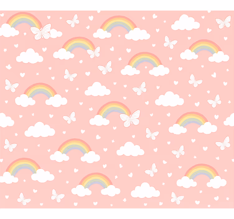 Blind pink kids rainbow design - TenStickers