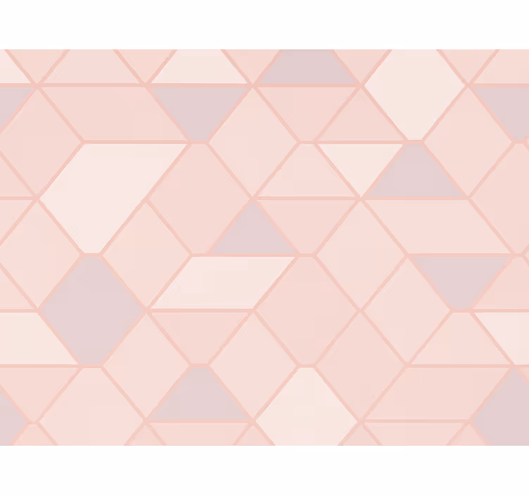 Blind pink modern abstract pink shapes - TenStickers