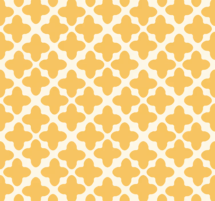 Blind yellow arabesque design - TenStickers