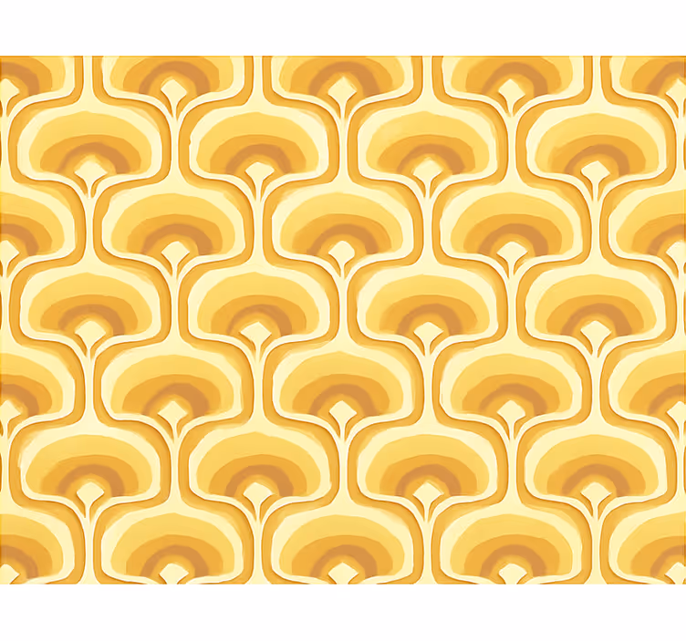 Blind yellow retro pattern - TenStickers