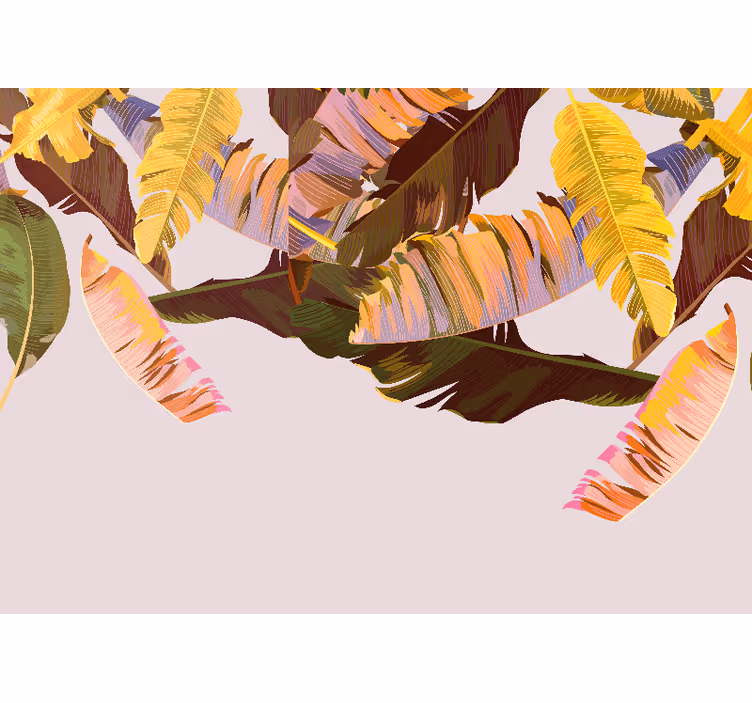 Blind kitchen exotic banana leaves decor - TenStickers