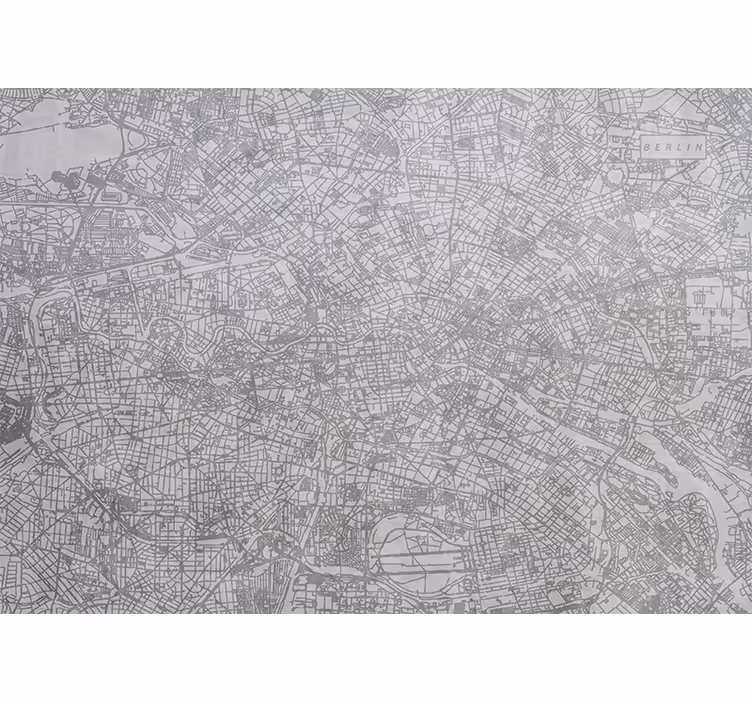 Blind kitchen berlin city map - TenStickers
