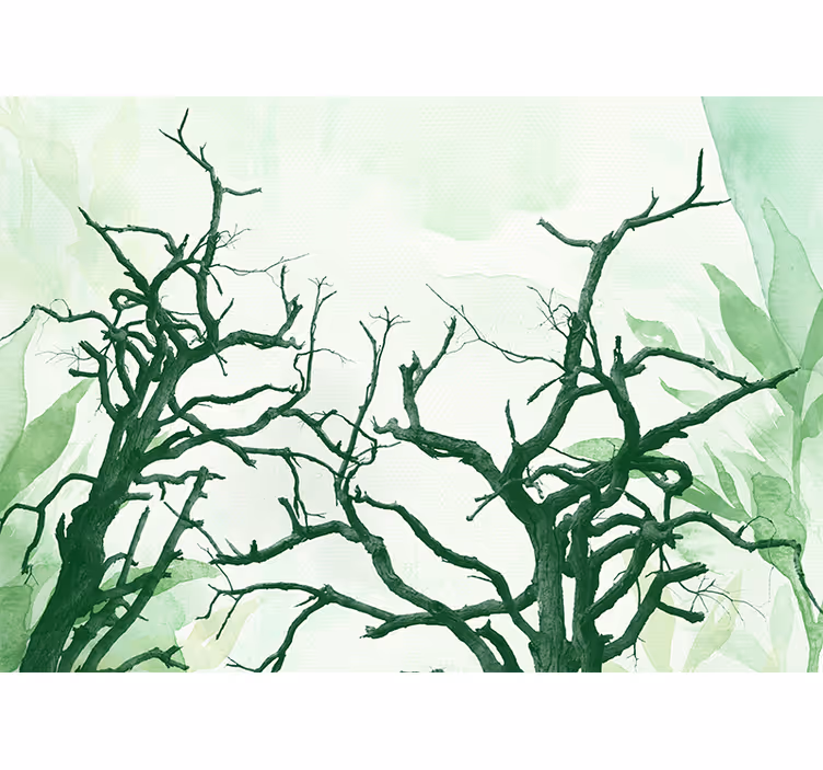 Blind kitchen beautiful forest tree canopies - TenStickers