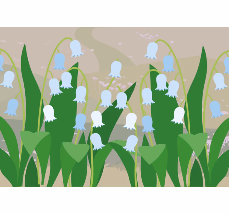 Blind kitchen beautiful snowdrops landscape spring - TenStickers