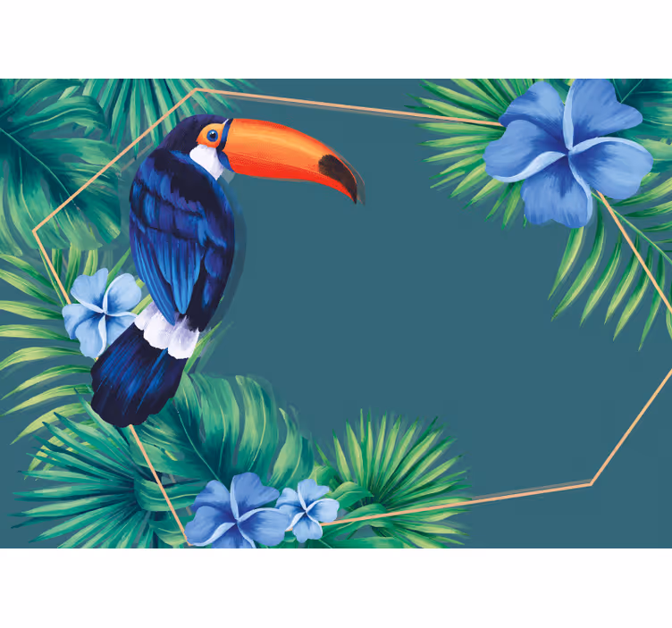 Blind kitchen toucan tropical foliage - TenStickers