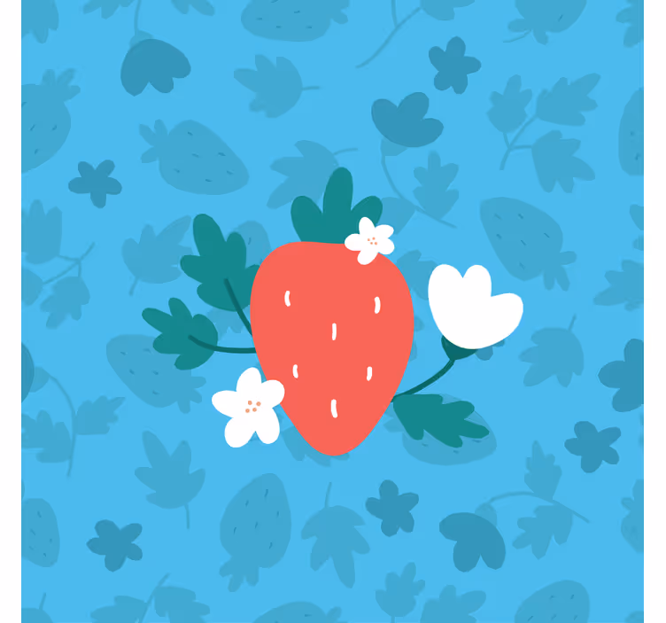 Blind kitchen with vibrant fruit and floral design - TenStickers