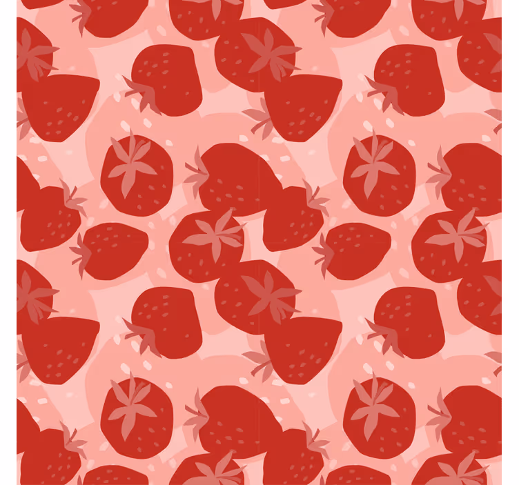 Blind kitchen abstract seamless red strawberries - TenStickers