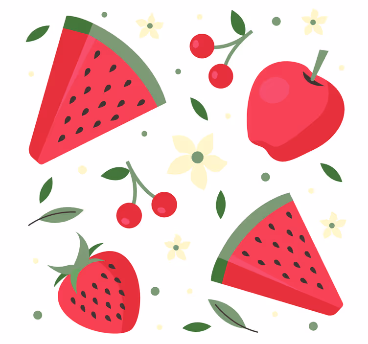 Blind kitchen various fruit patterns - TenStickers
