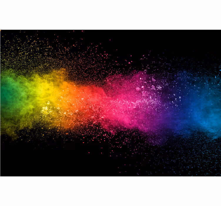 Living room blind multicolor splash - TenStickers