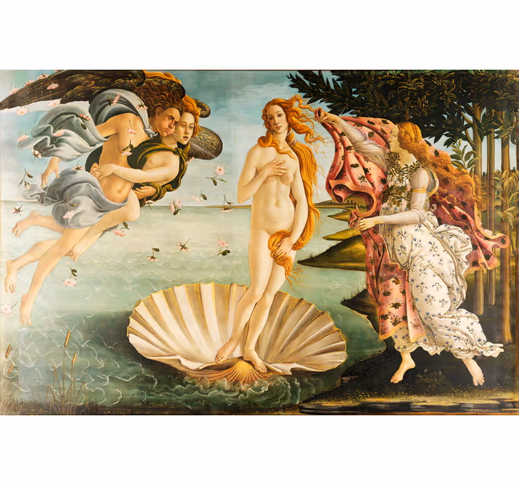 Living room blind venus rising - TenStickers