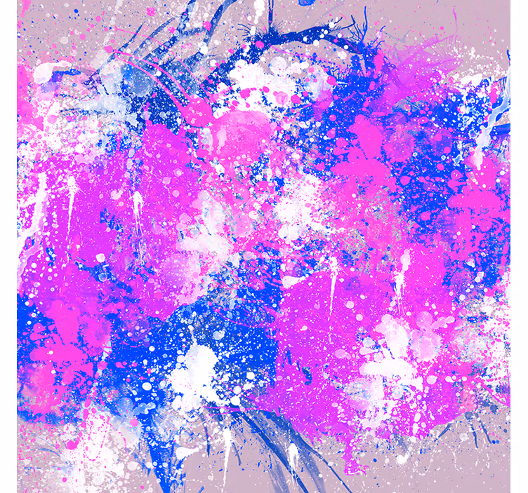 Living room blind in abstract art color splash - TenStickers
