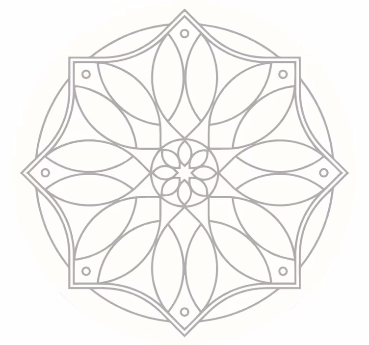 White window blind with mandala pattern - TenStickers