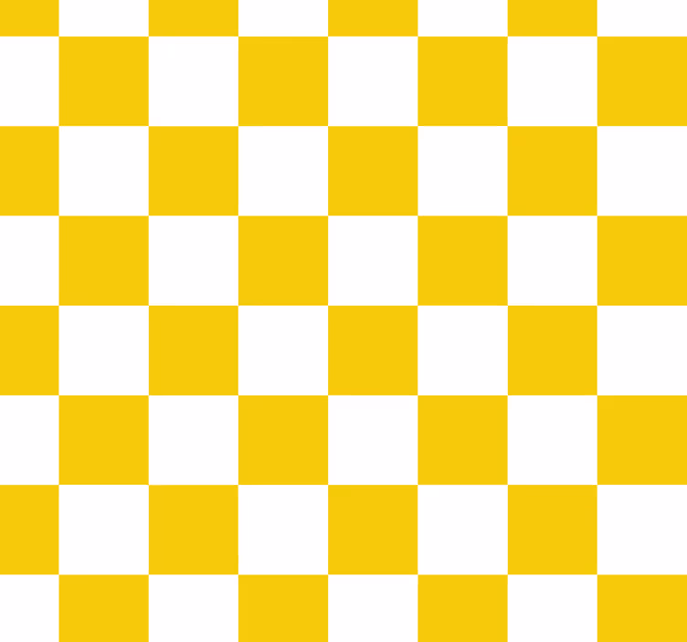 Blind yellow checkered pattern - TenStickers