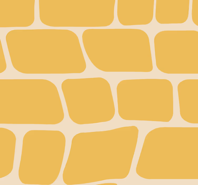 Blind yellow abstract design - TenStickers