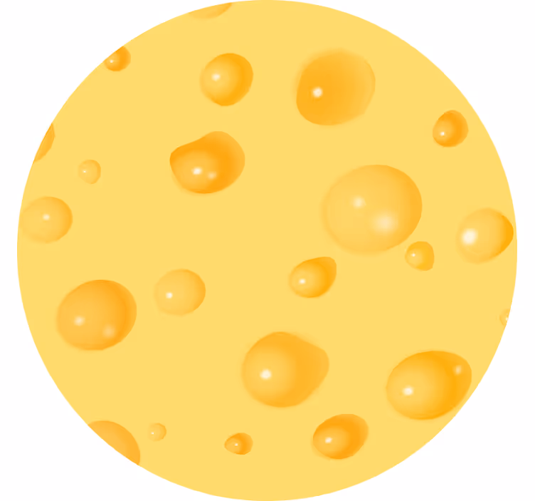 Blind yellow swiss cheese delight - TenStickers