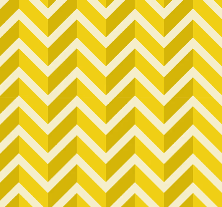 Blind yellow geometric arrow pattern - TenStickers