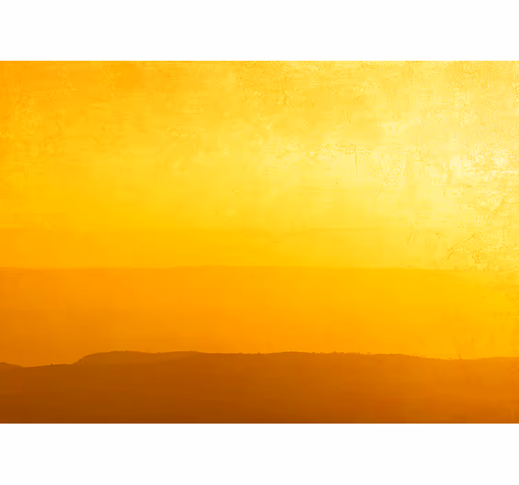 Blind yellow sunset hills - TenStickers