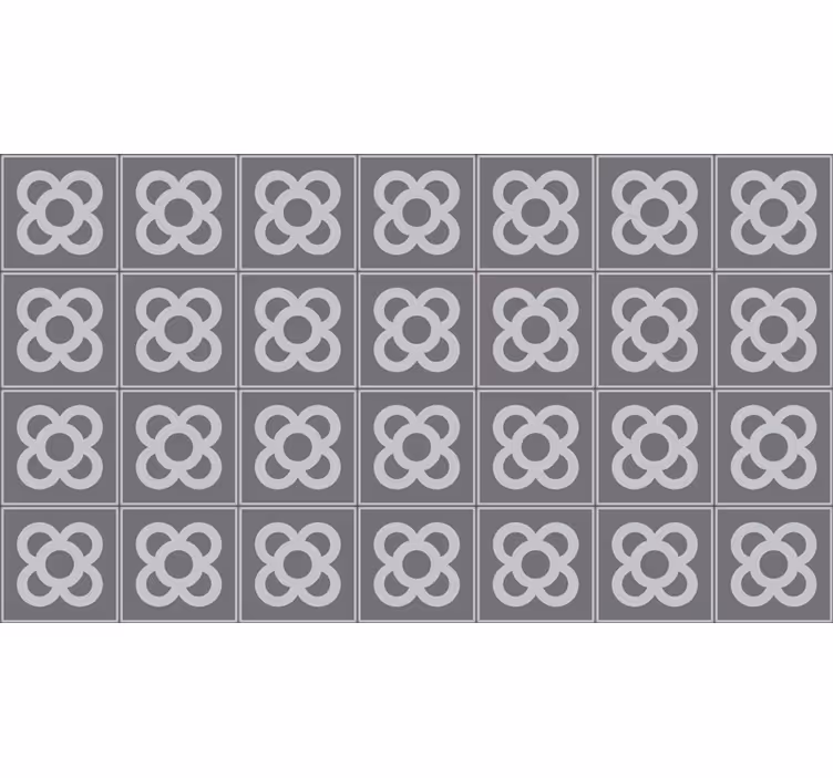 Blind grey barcelona tile pattern - TenStickers