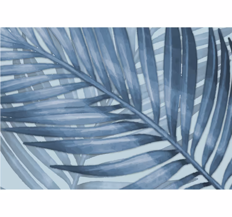 Blind blue tropical leaf decor - TenStickers