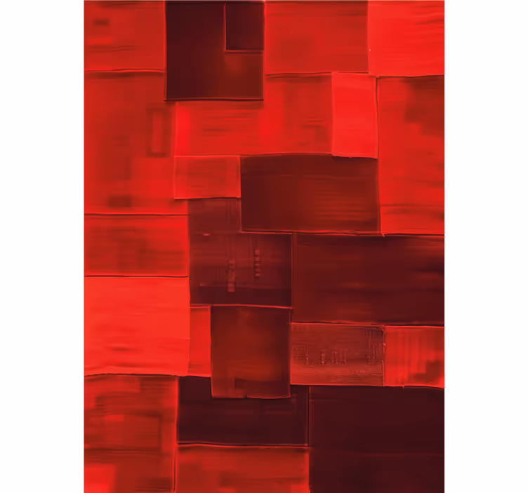 Red blind with reconstructed pattern - TenStickers