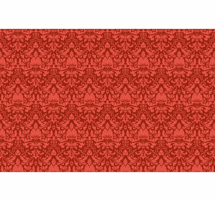Red blind with baroque pattern design - TenStickers