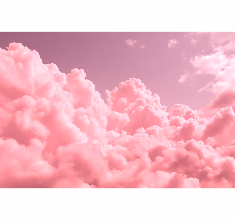Blind pink soft fluffy clouds - TenStickers