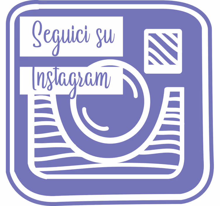 Blind purple our instagram promotion - TenStickers