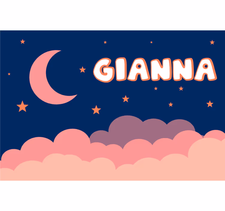 Blind purple customizable moon and sky - TenStickers