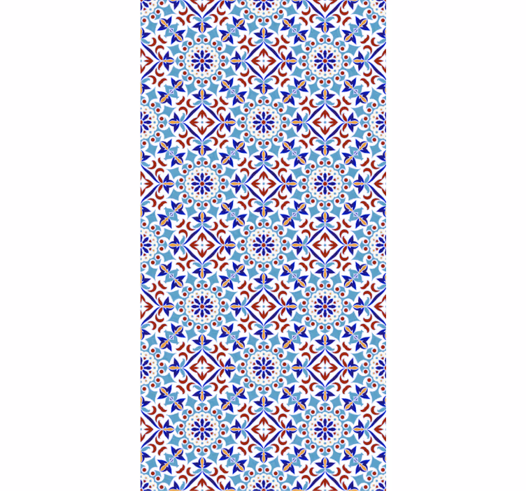 Blind blue ceramic pattern - TenStickers