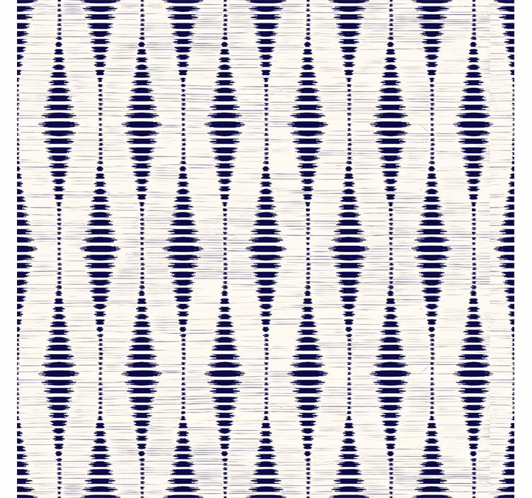 Blind blue navy blue rabaul ikat pattern - TenStickers
