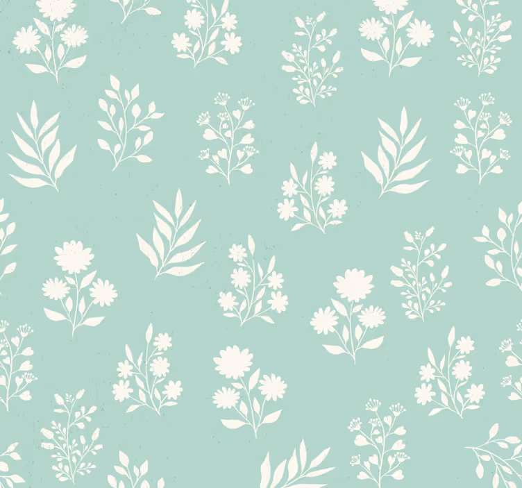 Blind blue small floral pattern - TenStickers