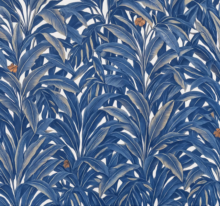 Blind blue lush indigo jungle - TenStickers