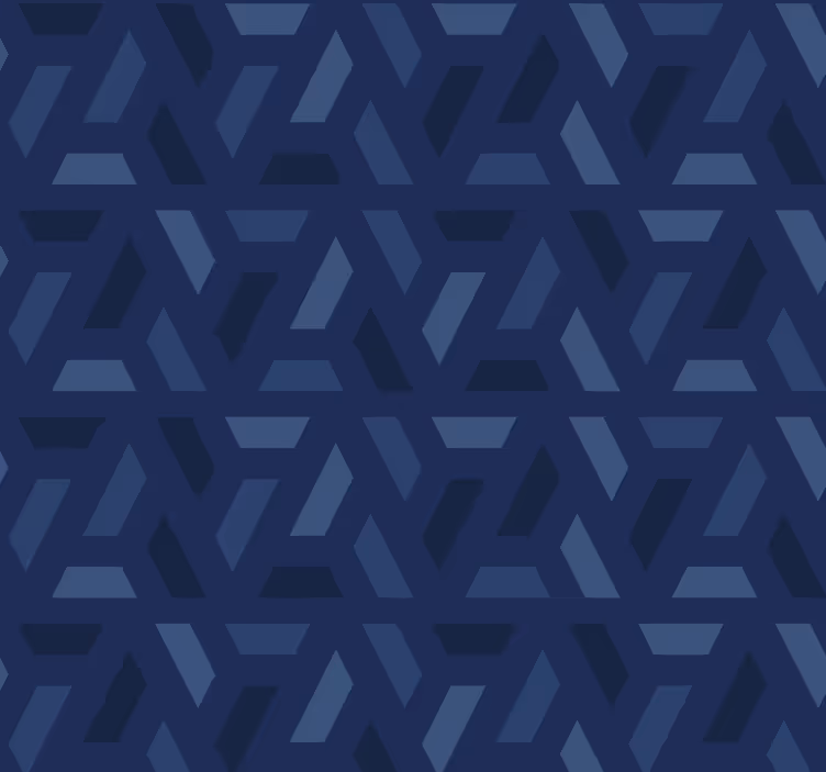 Blind blue triangles pattern - TenStickers