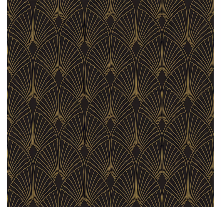 Modern blind gilded deco fan - TenStickers