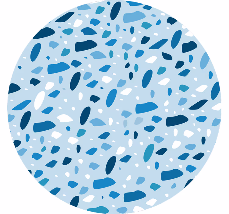 Blind blue terrazzo texture - TenStickers
