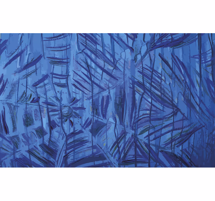 Blind blue blue ink spider web - TenStickers