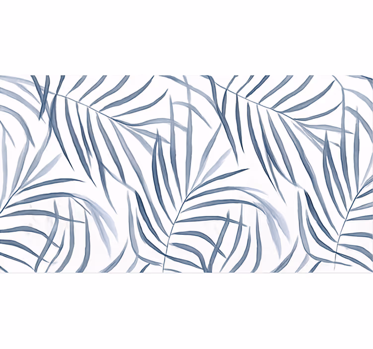Blind blue delicate leaf pattern - TenStickers