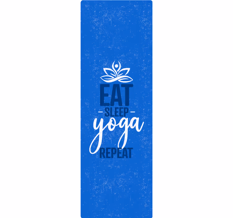 Blind blue eat sleep yoga repeat - TenStickers