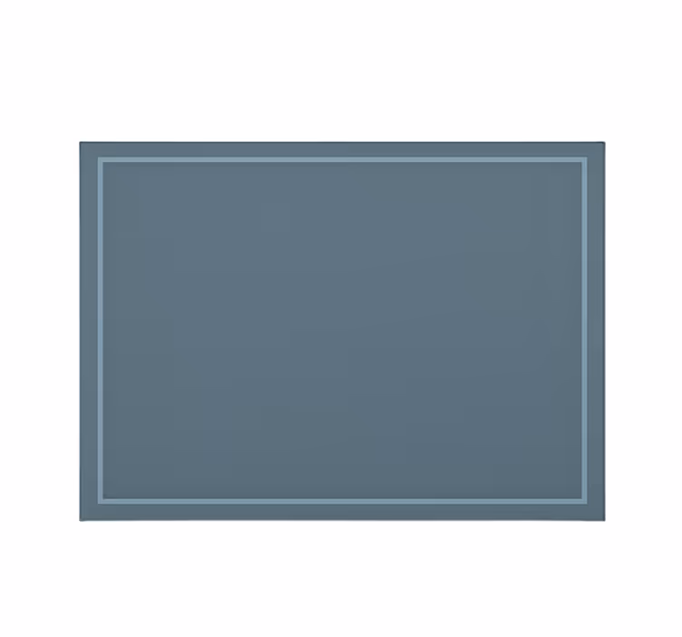 Blind blue simple framed design - TenStickers