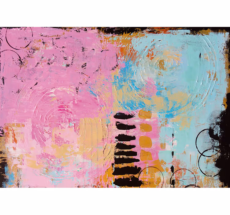 Living room blind original wall abstract painting - TenStickers