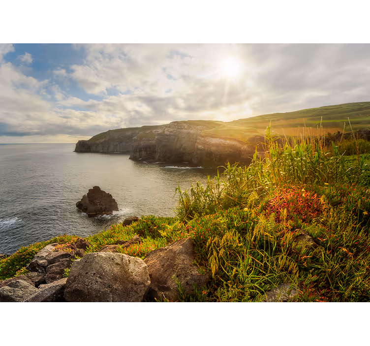 Living room blind azores at dawn - TenStickers