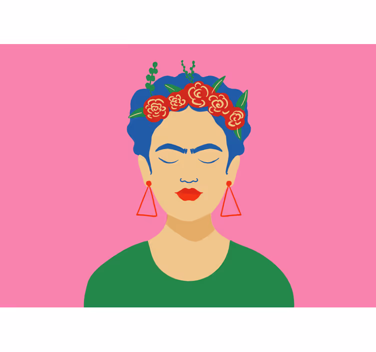 Frida kahlo pop art design living room blind - TenStickers