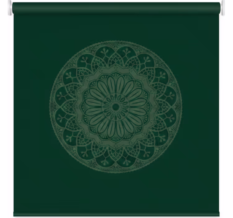 Blind green mandala design - TenStickers