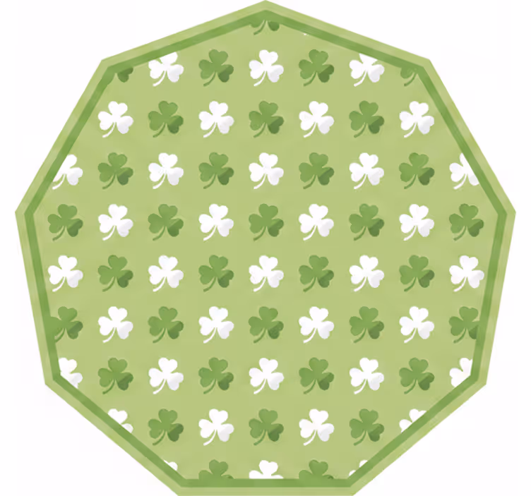 Blind green shamrock stripe pattern - TenStickers