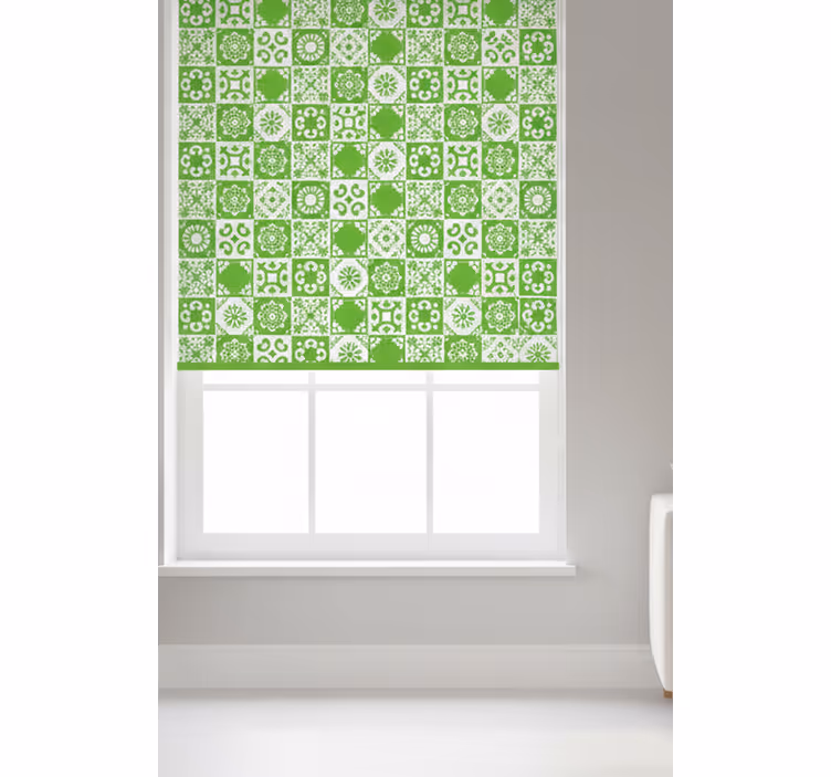 Blind green abstract green and white - TenStickers