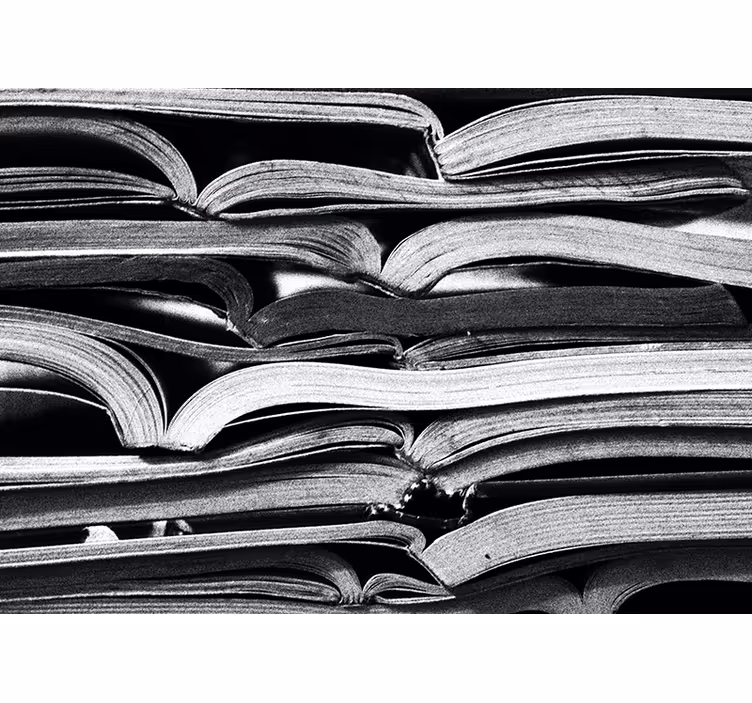 Living room blind open book design - TenStickers