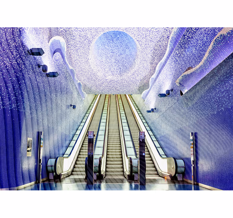 Living room blind naples metro station - TenStickers